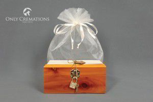 wooden cremation box