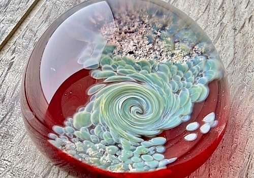 Memorial Glass Paper Weight